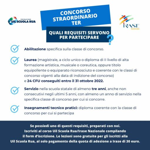 CONCORSO STRAORDINARIO TER